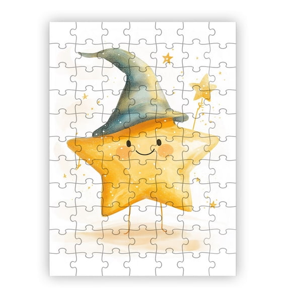 Star Wizard Jigsaw Puzzle by Dancing Littles Jungle - 88 Pieces