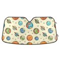 thumbnail image 1 of Star and Various Planet Car Windshield Sun Shade Foldable Car Front Window Visor Heat and UV Protection 53x23.5, 1 of 8