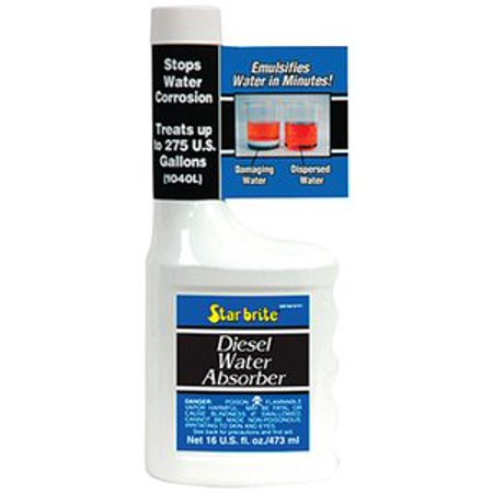 Star brite 084616 Diesel Water Absorber, 16 oz