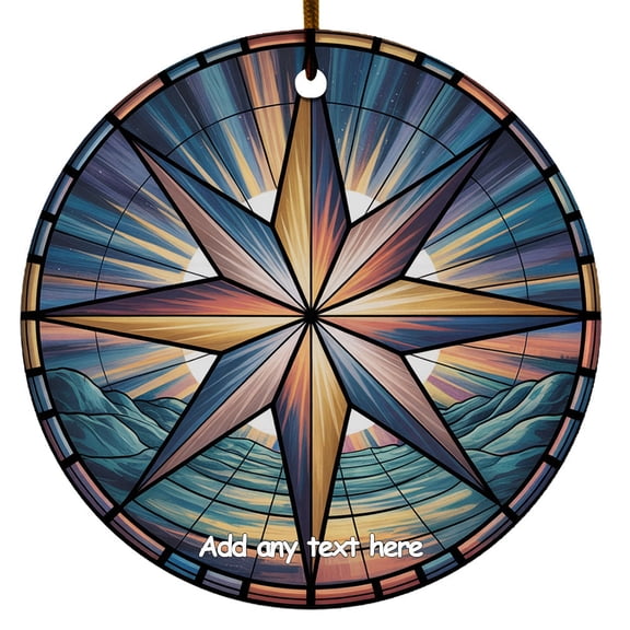 Star of Bethlehem Ceramic Ornament Unique Ornament Gift for Boy, Girl, Family & Friends, Customizable Christmas Tree Decoration Christmas 2025