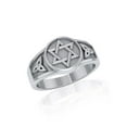 thumbnail image 1 of Star of David Hexagram 925 Sterling Silver Ring Fine Jewish Faith Jewelry, 1 of 3
