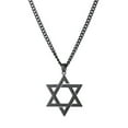thumbnail image 1 of Star of David Pendant Necklace Israel Jewish Stainless Steel Jewelry Gift, 1 of 9
