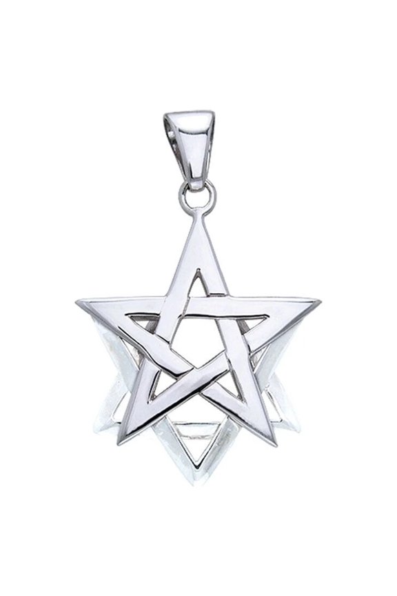 Star of David Pentacle 925 Sterling Silver Pendant Fine Spiritual Jewelry