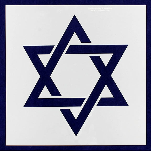 Star of David Stencil 14 Mil -16"W X 16"H - Painting /Crafts/ Templates
