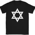 thumbnail image 1 of Star of David T-Shirt Hebrew Jewish Jewdism Religious Christian Israel Tee - Black, S, 1 of 1