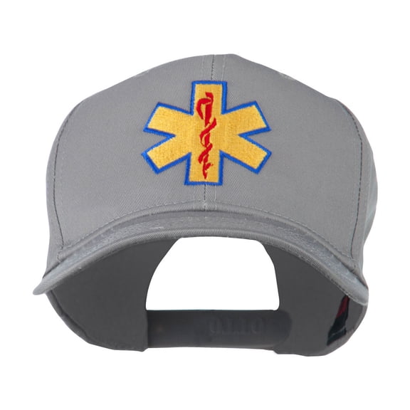 Star of Life Embroidered Cap - Grey OSFM
