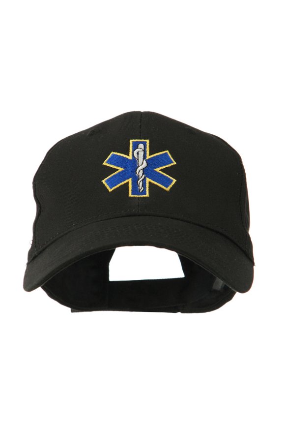 Star of Life Embroidery Cap - Black OSFM
