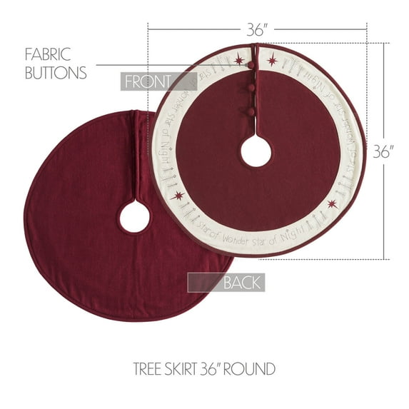 VHC Brands Star of Wonder Tree Skirt 36