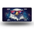 thumbnail image 1 of Star spectacled Eagle in Space Front License Plate, Funny Standard Plates Personalized Novelty Decorative For Men/Women/Boys/Girls Car 6×12 Inch, 1 of 7