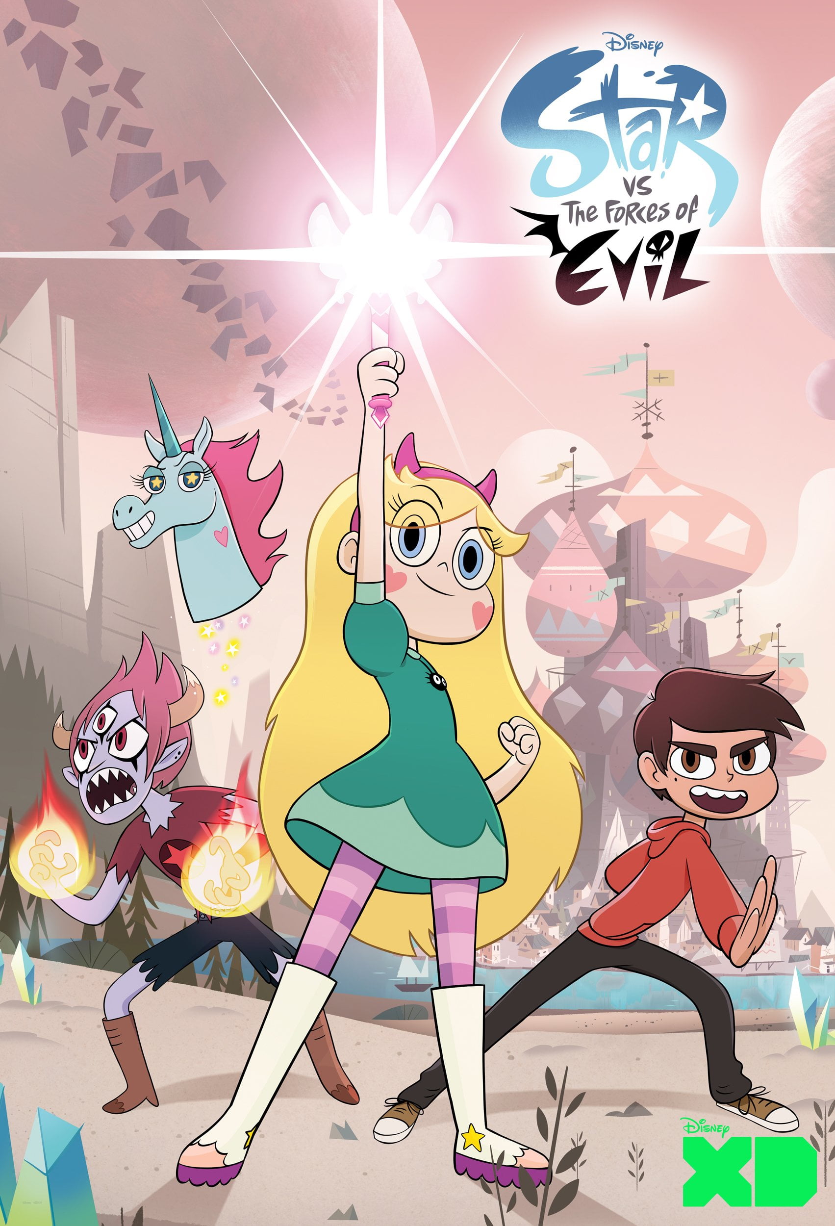 BINFA-Wall Art Star vs. the forces of Evil Wall Art 12" x 18