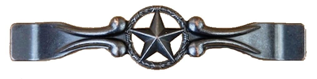 Star with Barbwire Drawer Cabinet Handle in Oil Rubbed Brass