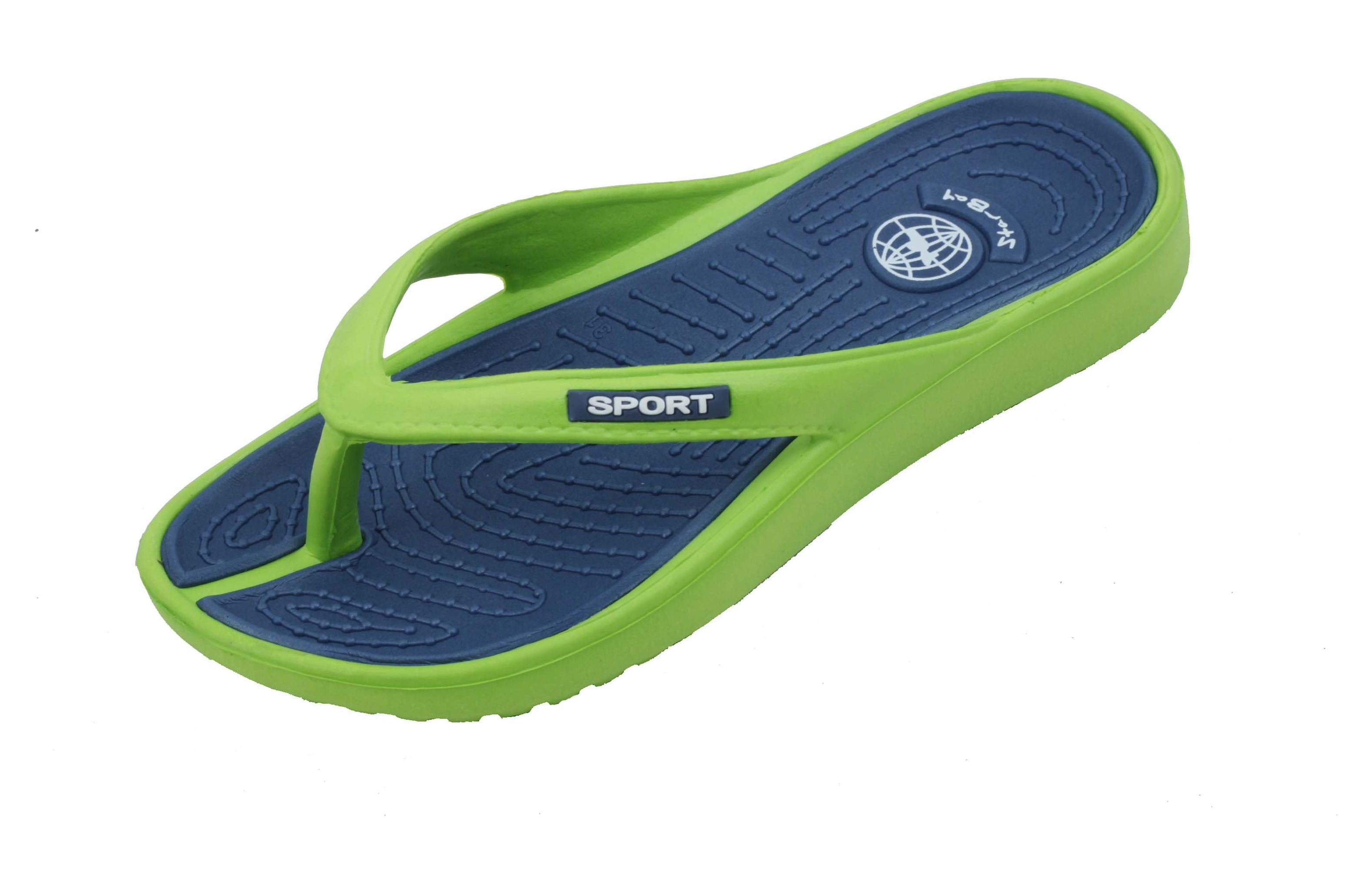 Starbay Boys' Shoes lightweight & comfortable Casual Flip Flop, Medium Navy, 2