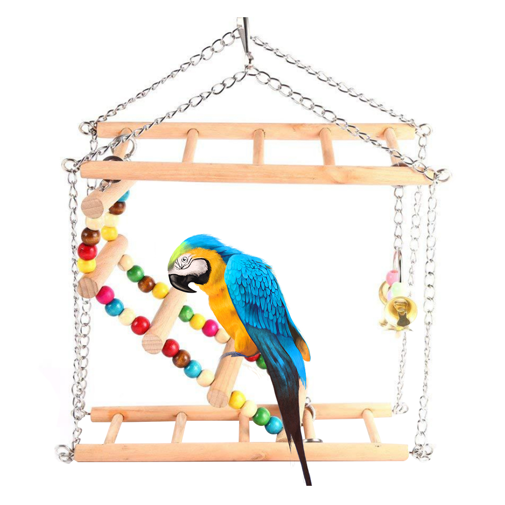 StarBay Climbing Stand Suspension Swing Bird Parrot Squirrel Bite Beads ...