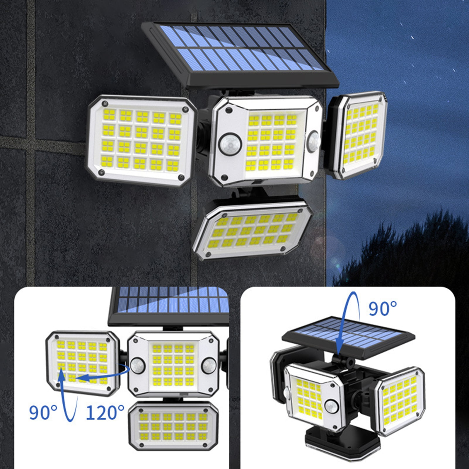 StarBay Durable Plastic Solar Lights Outdoor Super Bright Motion Sensor
