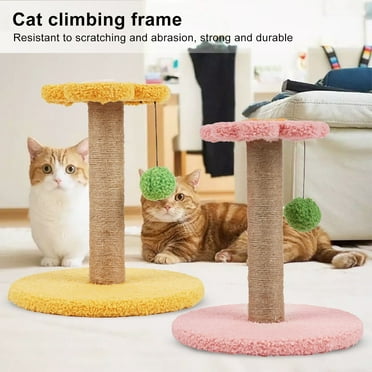 StarBay Flower Shape Climbing Frame, Relieve Boredom Sisal Kitten Scratching Tower, Pet Supplies