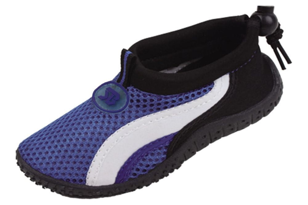 StarBay Kids Athletic Beach & Pool Water Shoes, Aqua Socks with Cord ...