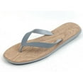 thumbnail image 1 of StarBay Men's Casual Slipper Comfortable Cork Wood Shower Beach Shoe Slip on Flip Flop Thong Sandals, 1 of 2
