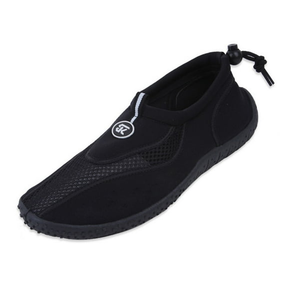 StarBay Men's Stripe Athletic Adjustable Toggle Closure Water Shoes Aqua Socks (#5907)