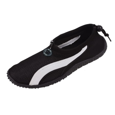 StarBay Men's Wave Athletic Adjustable Toggle Closure Water Shoes Aqua Socks (#5908)