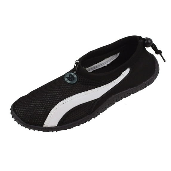 StarBay Men's Wave Athletic Adjustable Toggle Closure Water Shoes Aqua Socks (#5908)