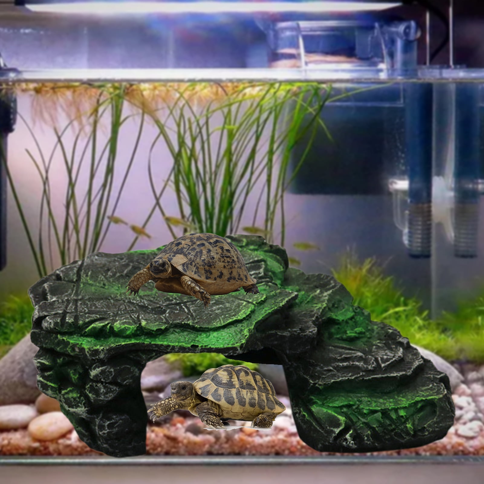 StarBay Reptile Habitat Basking Resin Playing and Resting Rock Aquarium