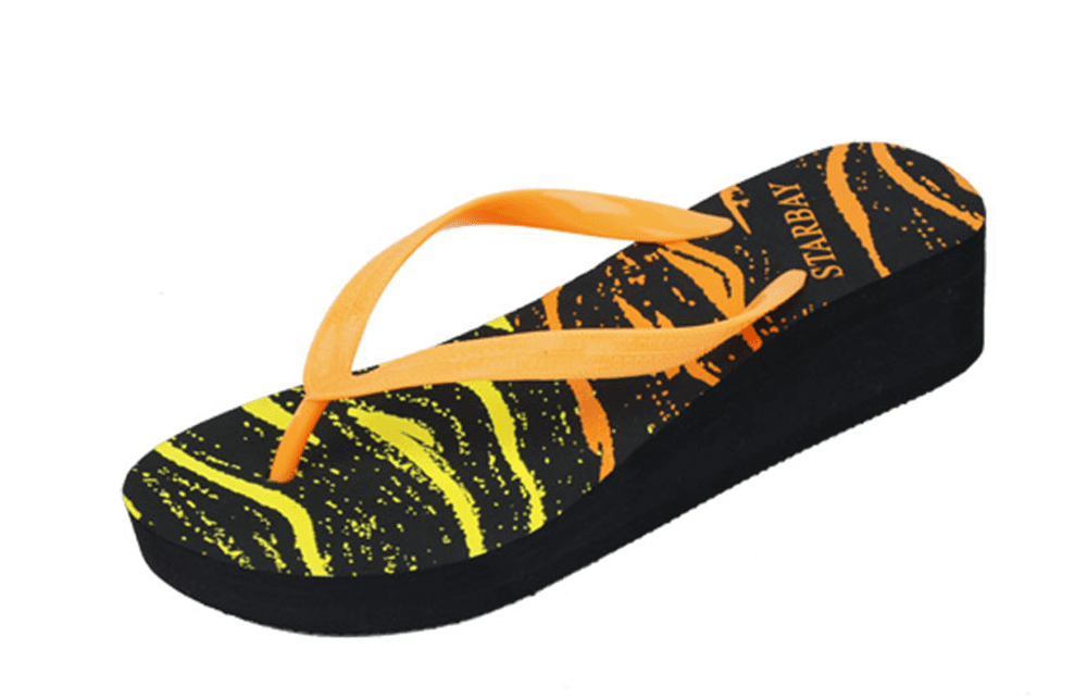 StarBay Women's Neon Waves Platform Wedges in Sunset - Walmart.com