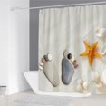 thumbnail image 1 of StarBeach Shower Curtains 3D Seashell Ocean Theme Waterproof Polyester Fabric Bathroom Decor with Bathtub Curtains, 1 of 5