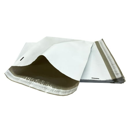 StarBoxes 50 Poly Mailers Bags 12x15.5" - #4 White Self Seal Envelopes