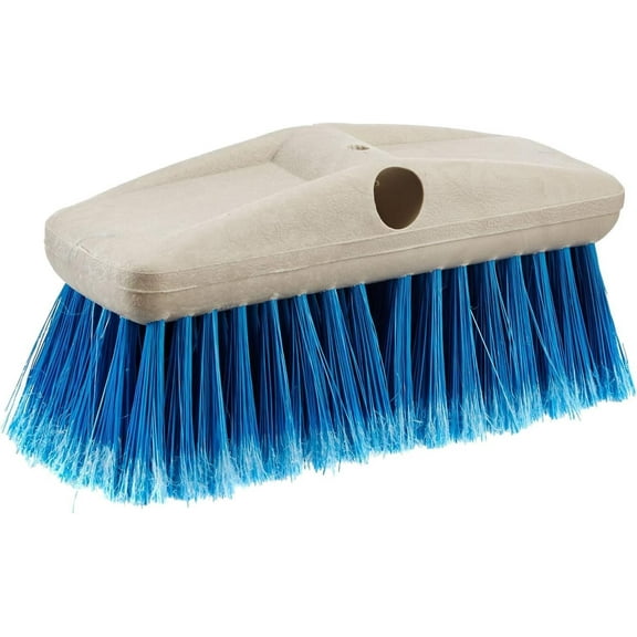 StarBrite 8-Inch Medium Wash Brush - Premium Boat Deck Cleaning Brush - Extend-A-Brush Compatible - High-Density Star Prene Fibers - (Blue)