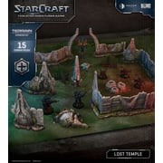 Archon Studio StarCraft The Miniatures Game   Lost Temple Terrain Expansion Set, 15 Unpainted Terrain Pieces, Cloth Playmat and Assembly Manual