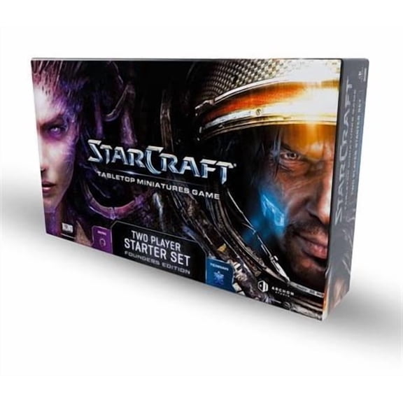 Archon Studio StarCraft: The Miniatures Game Two-Player Starter Set Founders Edition, Terran vs. Zerg Miniatures Game, English, Ages 14+
