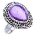 thumbnail image 1 of StarGems  Natural Amethyst Handmade 925 Sterling Silver Ring 8.25 F2890, 1 of 7
