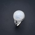 thumbnail image 1 of StarGems&reg; Natural Moonstone Handmade 925 Sterling Silver Ring 8 F0768, 1 of 6