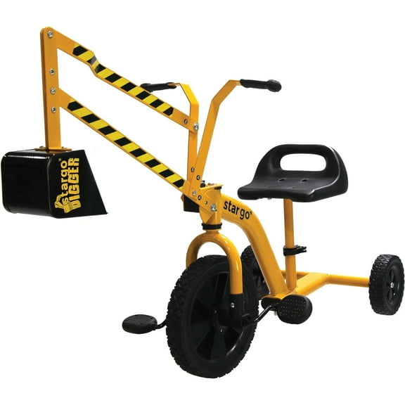 StarGo Kids Unisex Tricycle with Pedals, Yellow