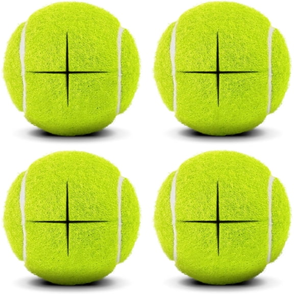 StarHaven Pre-Cut Tennis Balls for Walkers,4 Pack Walker Glide Ball Accessories|Heavy Duty Long Lasting Walker Accessories,Silent Gliding,Floor Protection,Easy to Install,Fits Furniture & Walker Legs