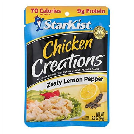 StarKist Chicken Creation Zesty Lemon Pepper, 2.6 oz, 6 Pack