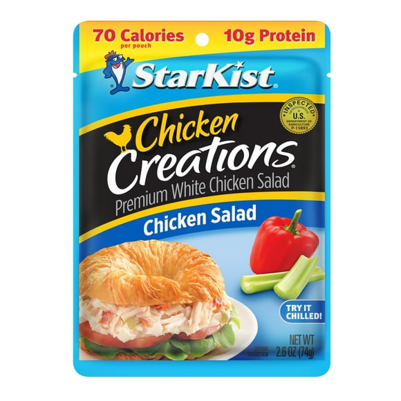 StarKist Chicken Creations, Chicken Salad, Gluten Free, 10g Protein, 2.6 oz Pouch