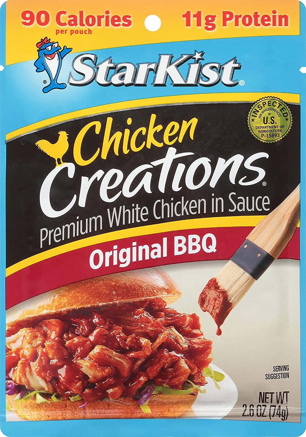 StarKist Chicken Creations, Original BBQ, 2.6 oz Pouch
