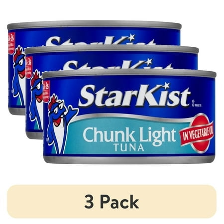 3 pack) StarKist Chunk Light Tuna in Oil, 12oz Can - Walmart.com 3 pack) StarKist Chunk Light Tuna in Oil, 12oz Can - Walmart.com