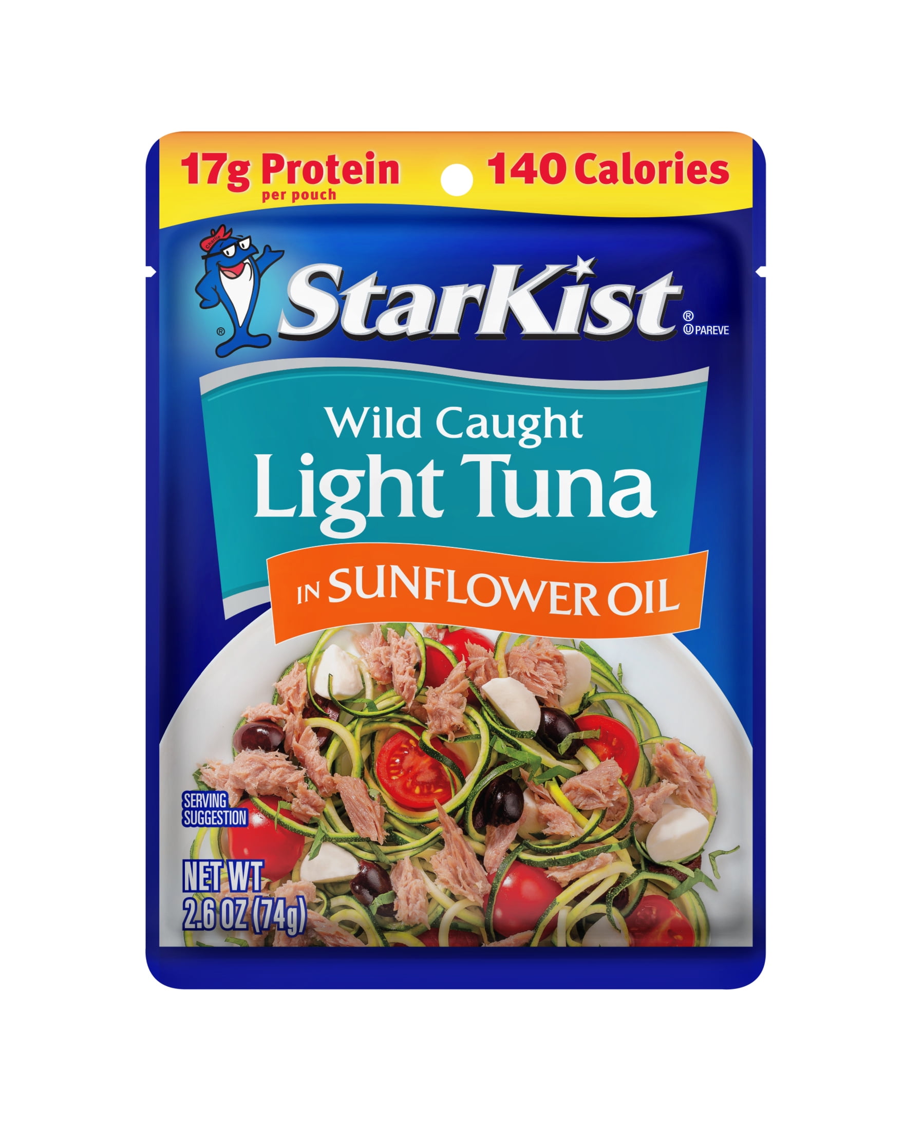 Walmart savings: StarKist Healthy Mediterranean Chunk Light Tuna in Sunflower Oil for Salad, 2.6 oz Pouch
