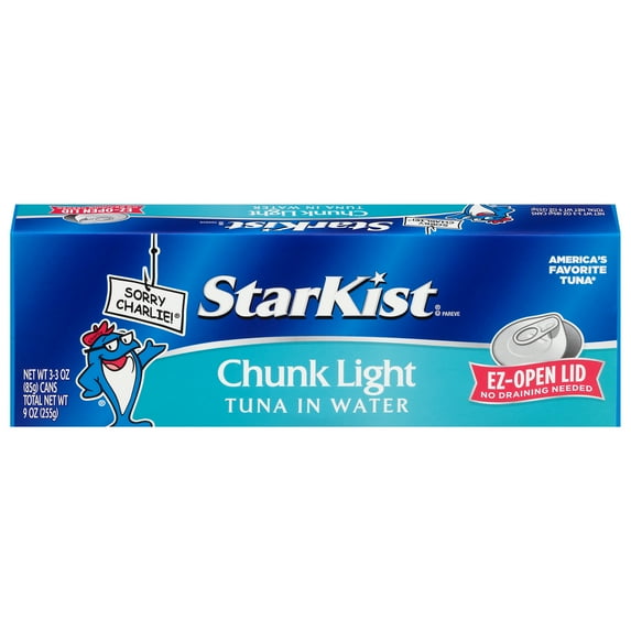 StarKist Chunk Light Tuna in Water, 3 oz, 3 Cans