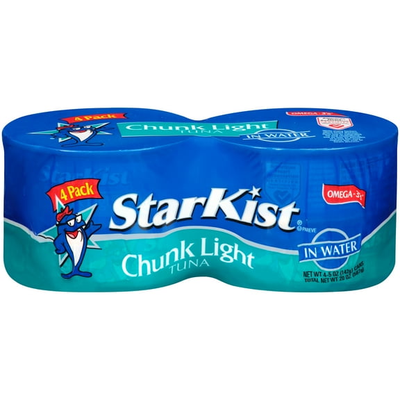 StarKist Chunk Light Tuna in Water, 5 Ounce Cans (Pack of 4)