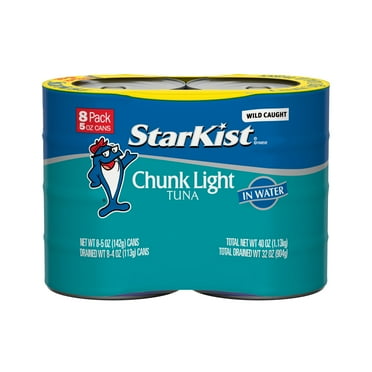 StarKist Chunk Light Tuna in Water, 5 oz, 8 Cans