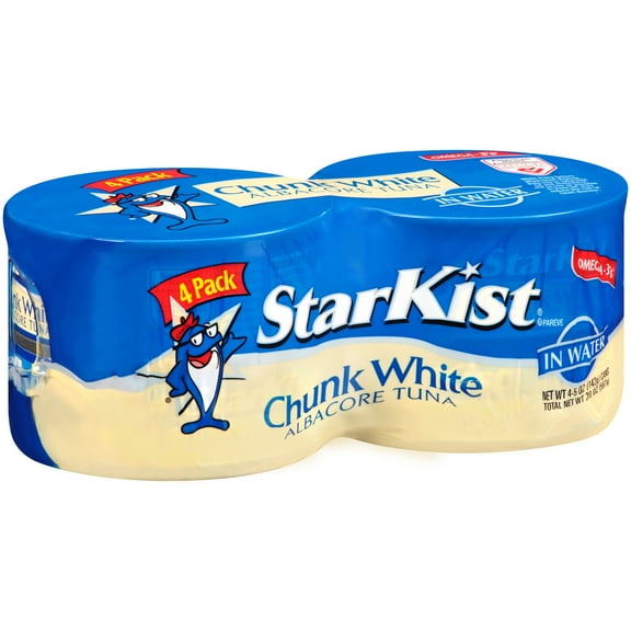 StarKist Chunk White Tuna in Water, 5 Ounce Cans (Pack of 4)