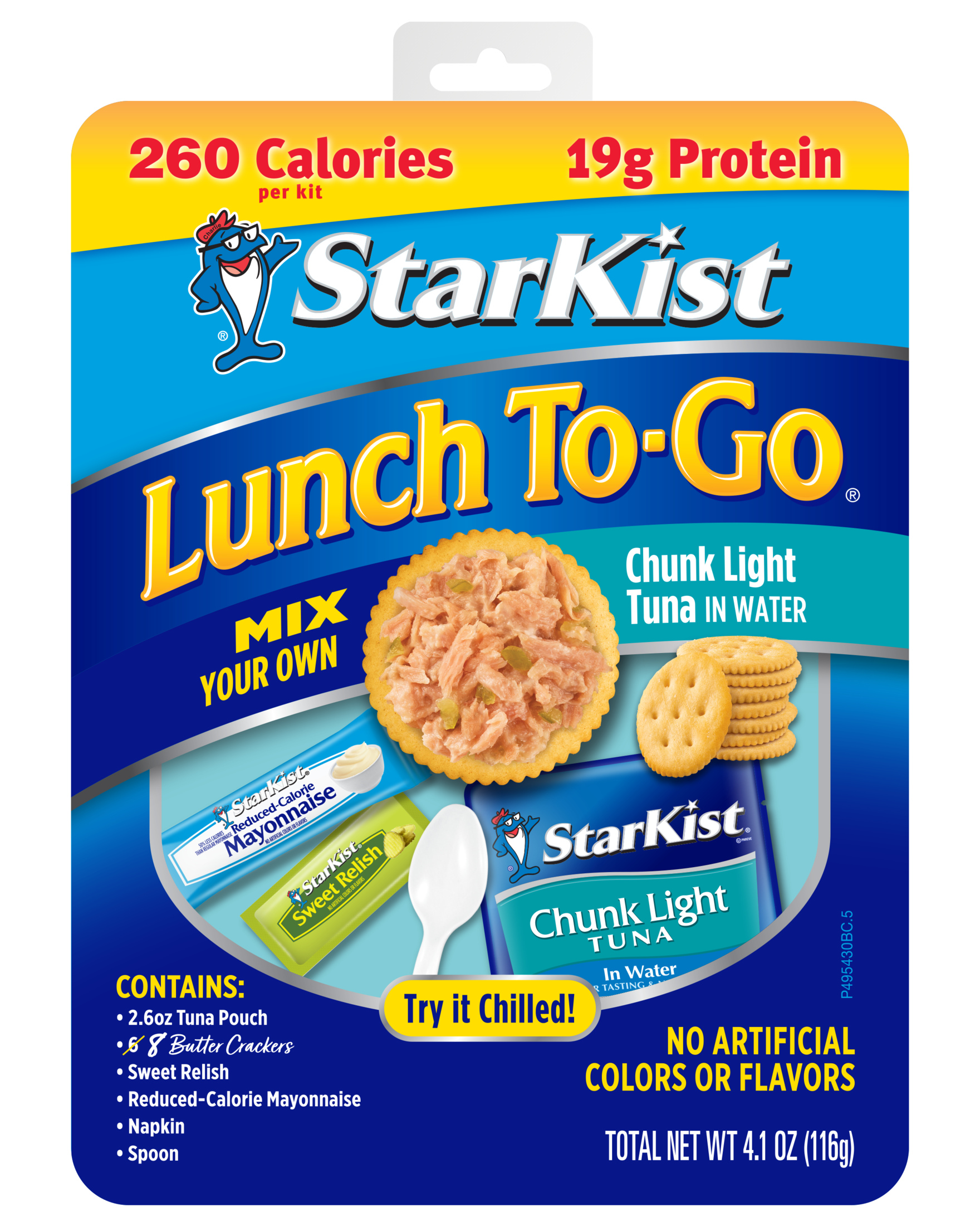 StarKist Lunch to-Go Chunk Light Tuna in Water, Mix Your Own Tuna Salad, 4.1 oz Box - image 1 of 6