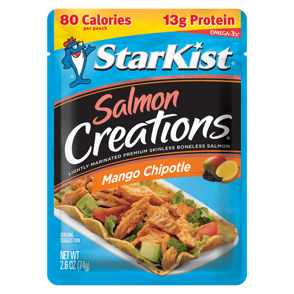 StarKist Salmon Creations, Mango Chipotle, 2.6 Ounce Pouch