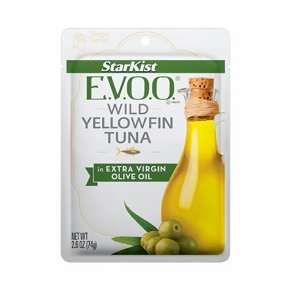 StarKist Selects Yellowfin Tuna in Extra Virgin Olive Oil, 2.6 Ounce Pouch (Pack of 14)