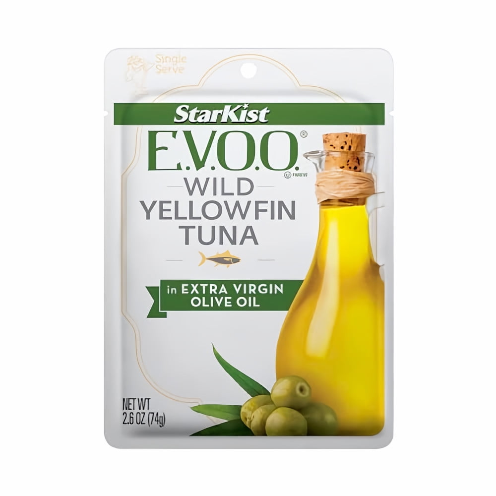 StarKist Selects Yellowfin Tuna in Extra Virgin Olive Oil, 2.6 Ounce Pouch (Pack of 8)