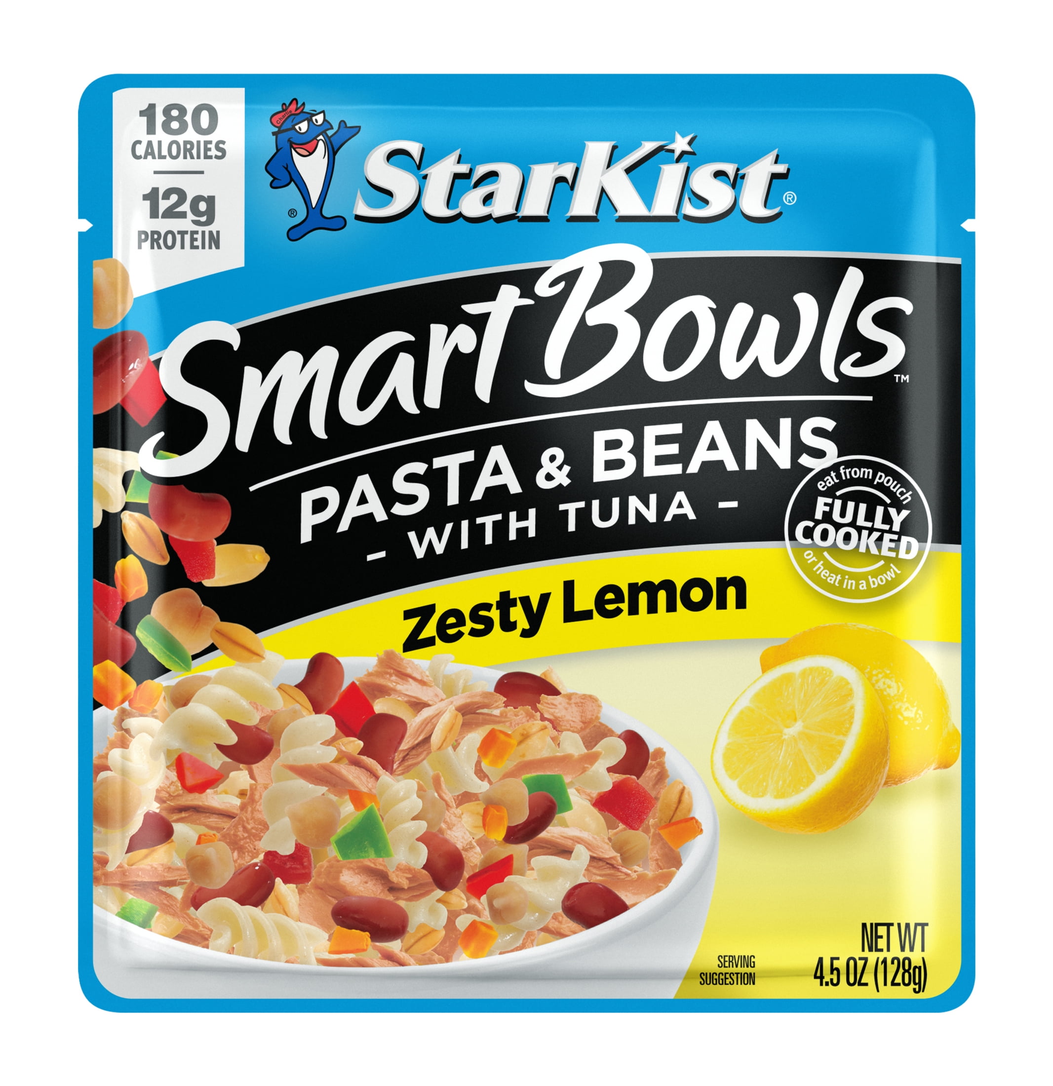 StarKist Smart Bowls Tuna Pasta \u0026 Beans Zesty Lemon, 4.5 oz Pouch
