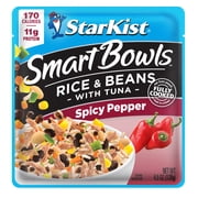 StarKist Smart Bowls Spicy Pepper Rice and Beans with Tuna, 11g Protein, 4.5 oz Pouch